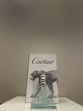 Silver Bear Glass Bookend
